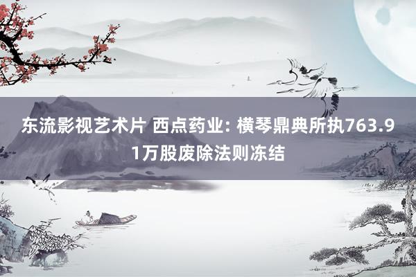 东流影视艺术片 西点药业: 横琴鼎典所执763.91万股废除法则冻结