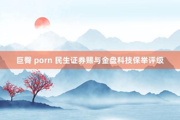 巨臀 porn 民生证券赐与金盘科技保举评级