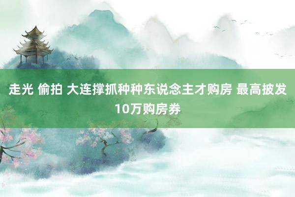 走光 偷拍 大连撑抓种种东说念主才购房 最高披发10万购房券